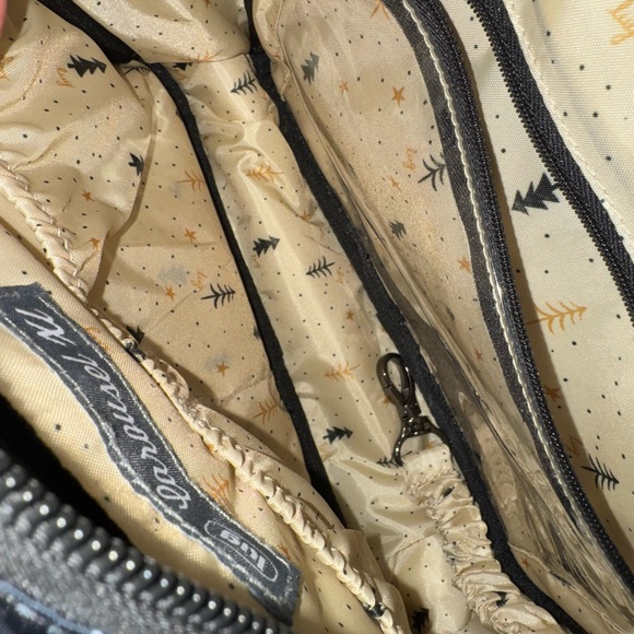 Lug Black Crossbody Bag with Snowman Trees - Picture 4 of 6